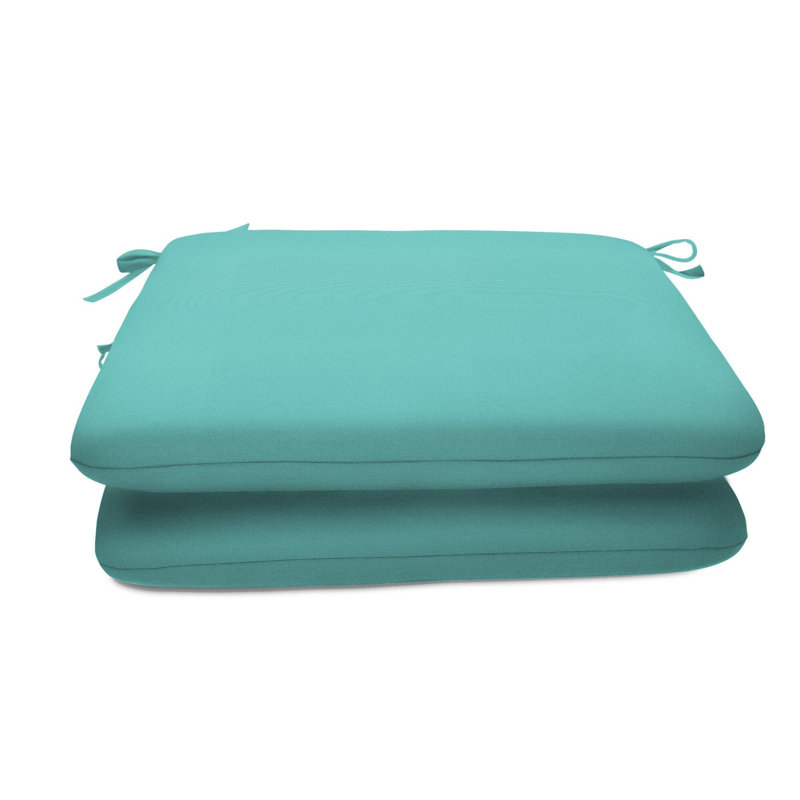 Sunbrella Indoor/Outdoor Reversible Seat Cushion, Canvas Aruba Sunbrella®, 18" W x 18" D
