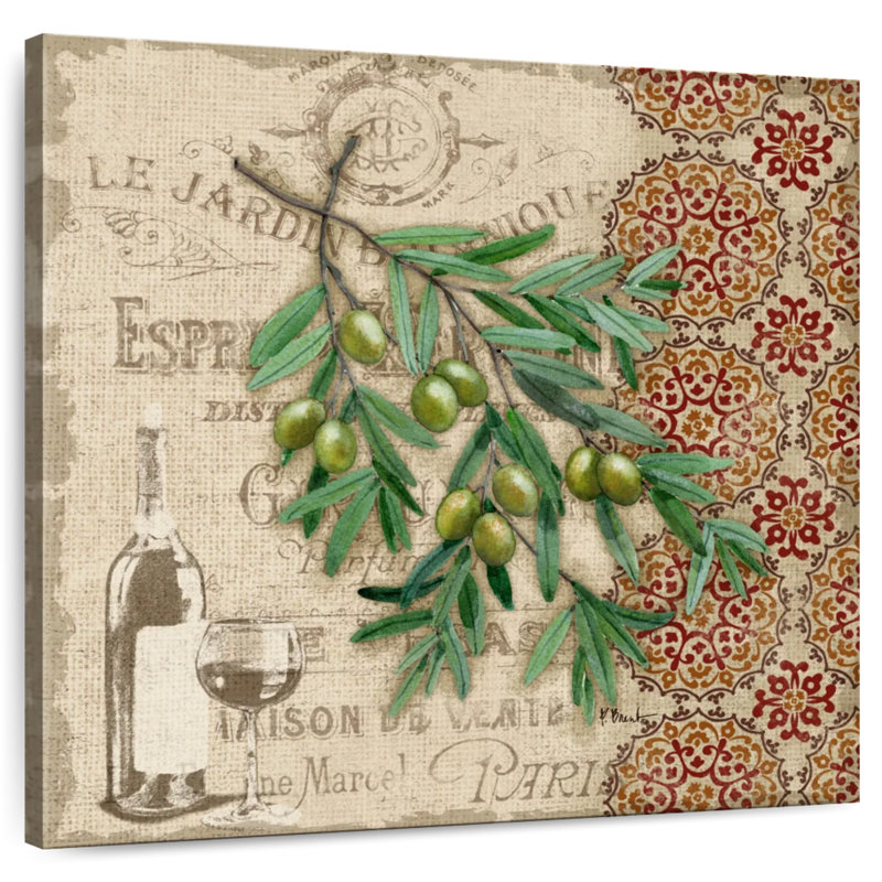 Yarlin Tuscan Green Olives, 24" H x 24" W