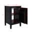 Meuble-lavabo compact de 20 pouces avec lavabo en céramique, 1 porte à fermeture silencieuse et beaucoup de rangement-876099142