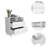 Commode double 8 tiroirs l 32 po-354639804