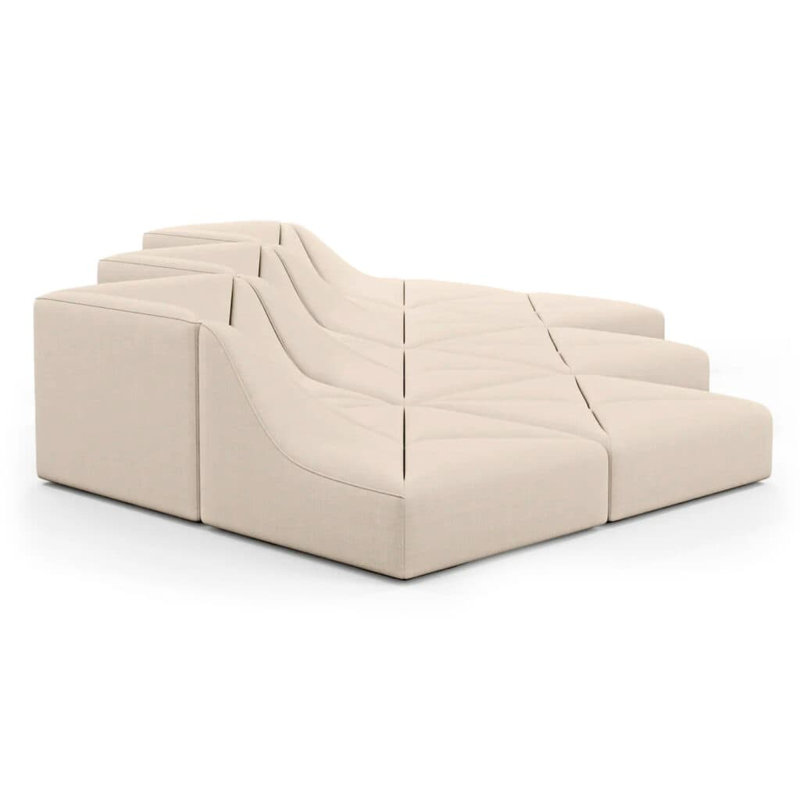 Organic Sculptural Modular Sectional Sofa