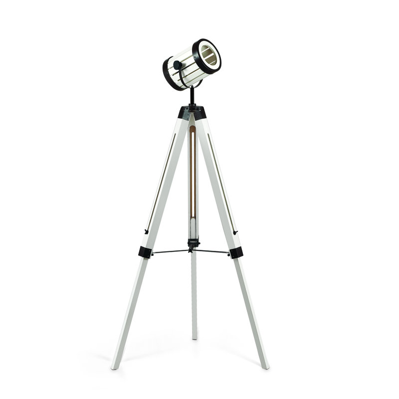 Lampe trépied 55,51" Maxon, Blanc