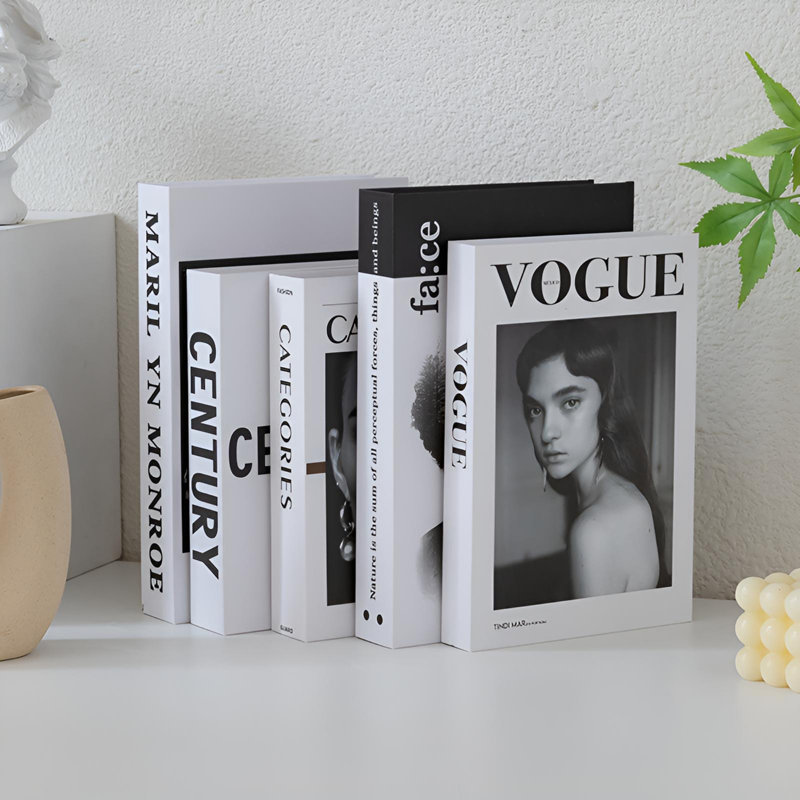 Élégant décor de faux livre pour des décors intérieurs élégants