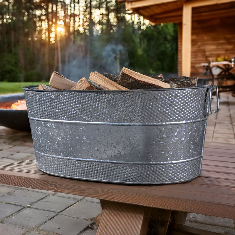 Red Barrel Studio® Decorative Bin, Farmhouse Gray