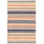 Tapis décoratif en laine bleu marine/beige/orange à motif géométrique Kilim fabriqué à la main Jackson Heights