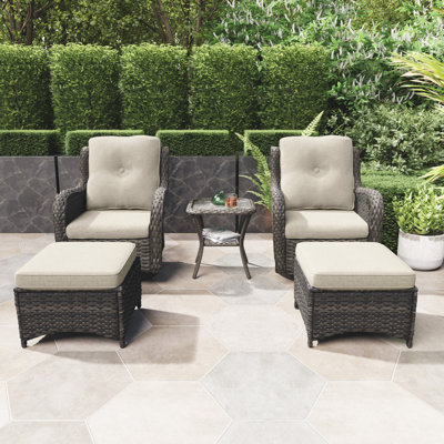 Osage 5-Piece Seating Group with Cushions by Red Barrel Studio