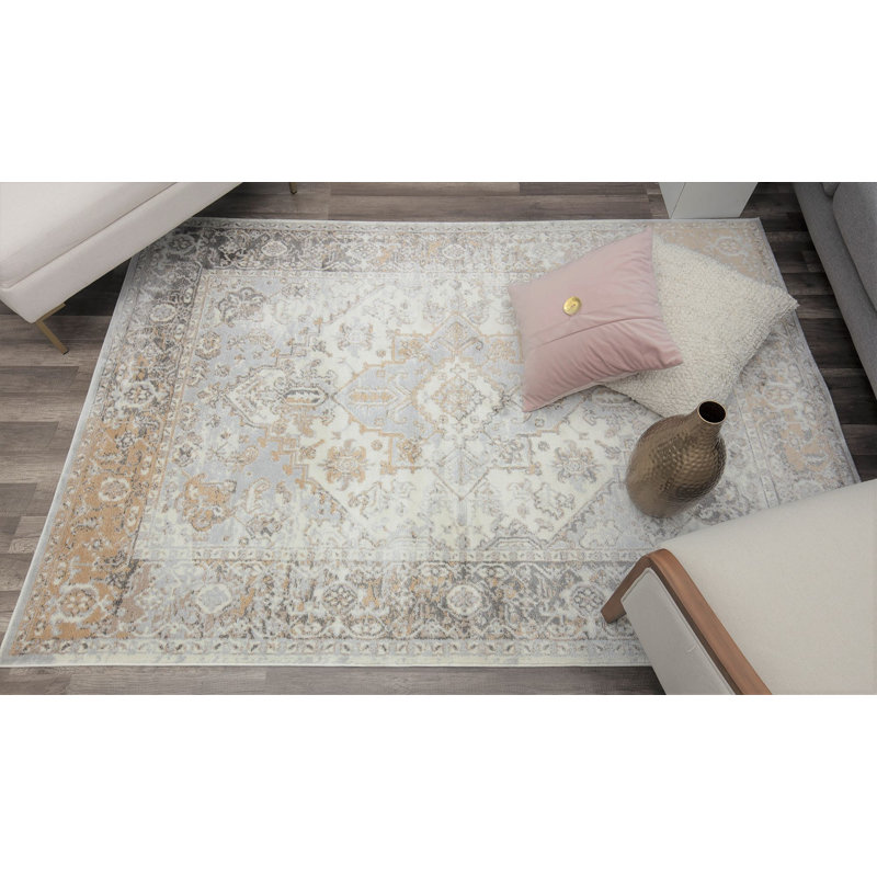 Tapis oriental gris, Rectangle 7 pi x 9 pi