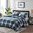 All Season Microfiber Bedding Sets, Navy Comforter, Modern Style For Home