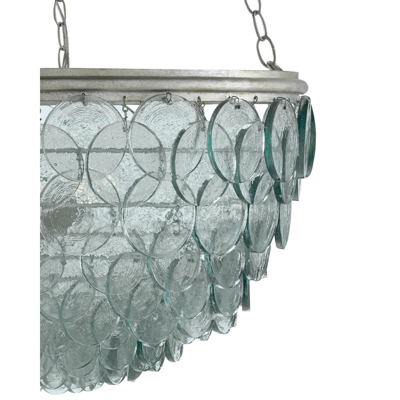 Lustre géométrique unique à 8 lumières Quorum