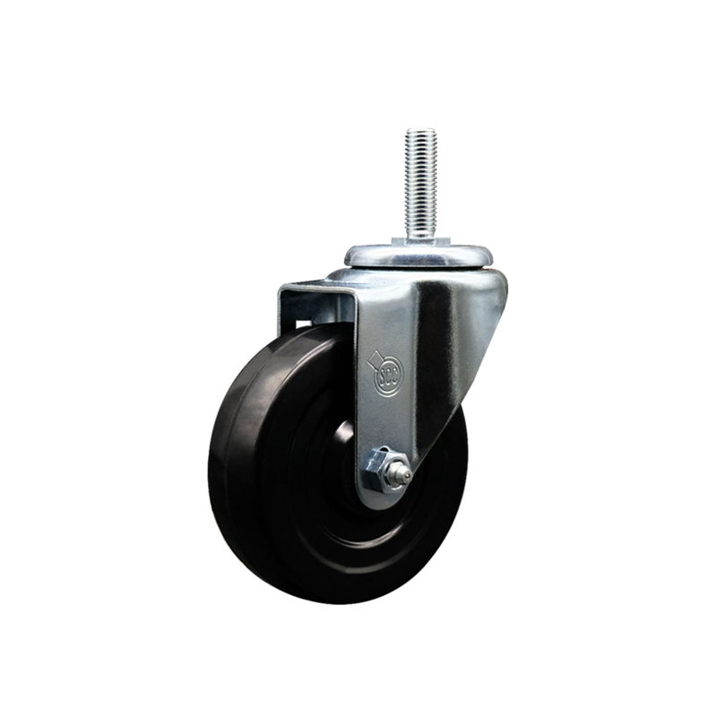 4 pouces_ Roue en caoutchouc pivotante 3/4 po 3/4