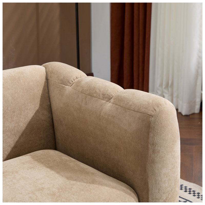 Canapé 3 places en velours l 83 po x P 32,75 po x H 27,75 po Tonson