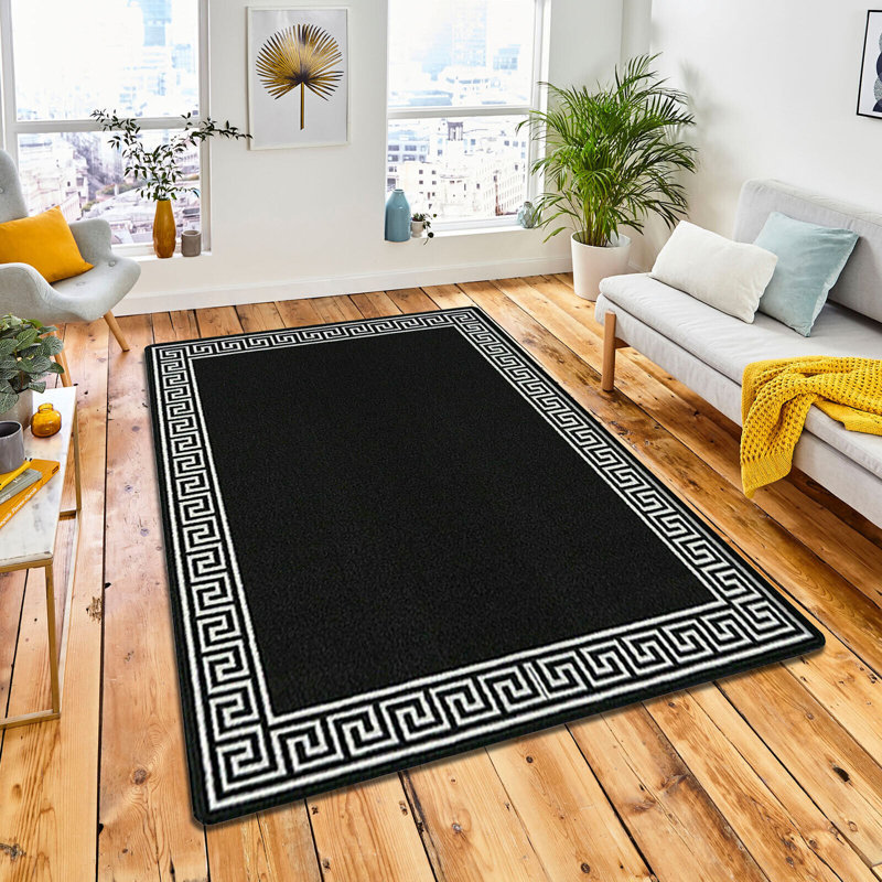 Rayville Non-Slip Geometric Indoor Doormat, 120cm W x 150cm L