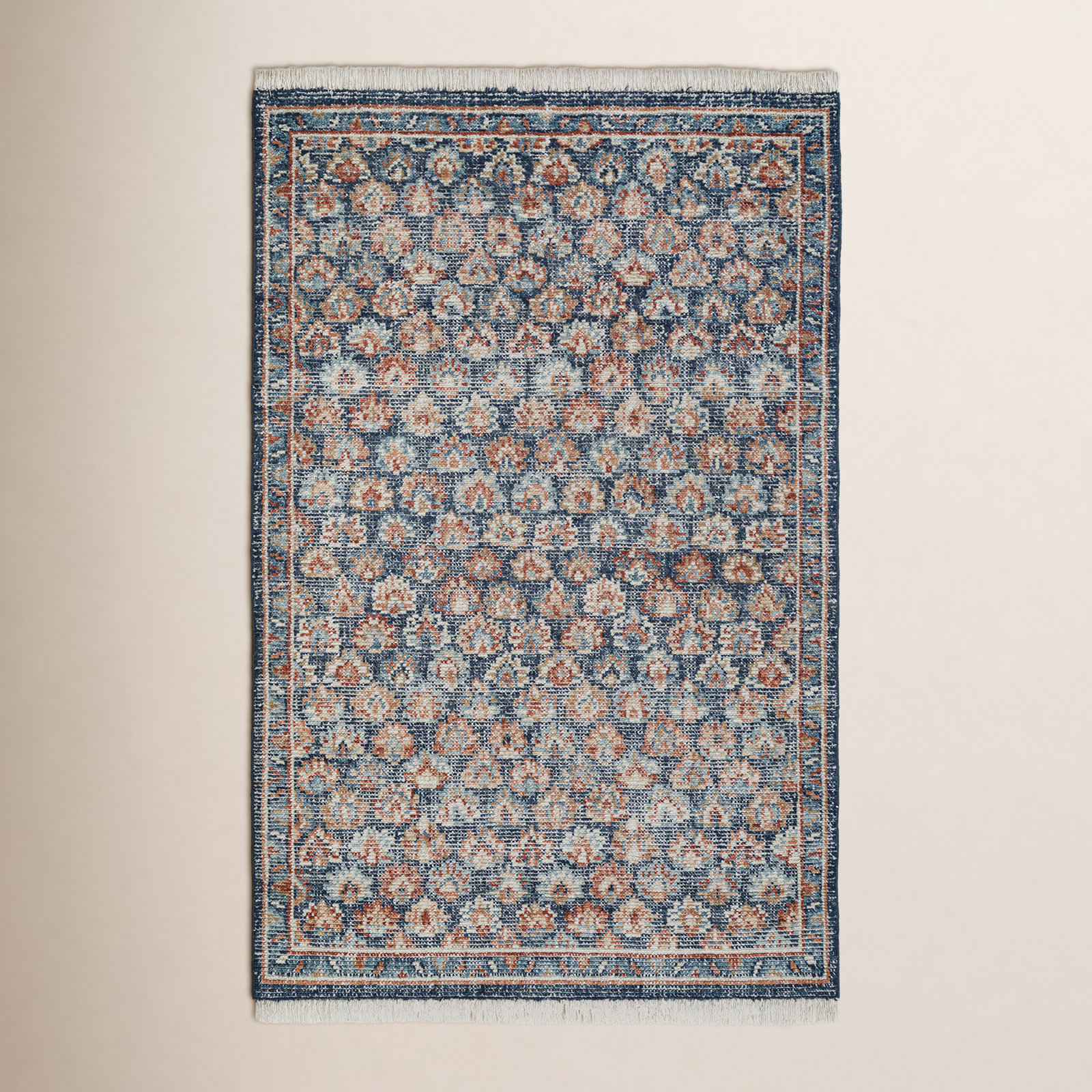 Maeve Hand-Knotted Floral Wool Rug, Rectangle 8' x 10'