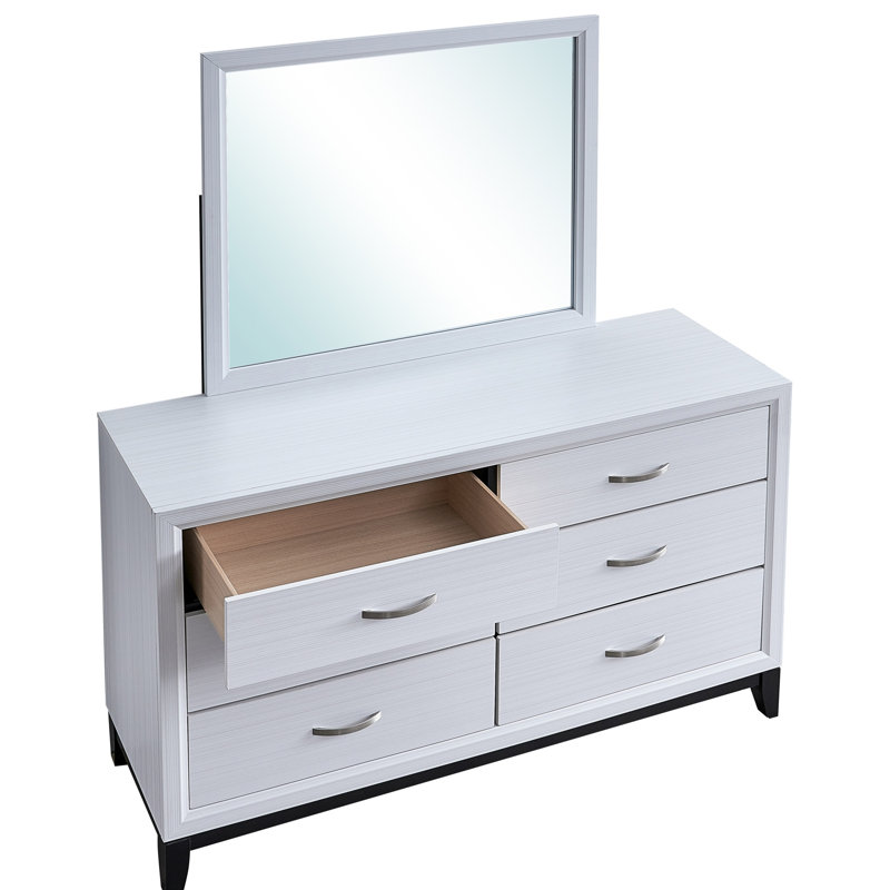 Commode Glasgow G04390-D (miroir non inclus), Blanc