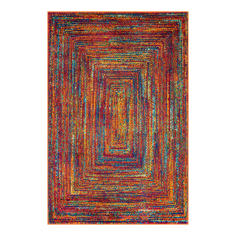 Weedman Rainbow Calypso Rug, Rectangle 4'1" x 6'1"