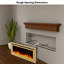 The Sideline Deluxe Gold Smart Electric Fireplace-89263421
