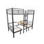 Lit mezzanine avec ensembles de table transformables en lits superposés