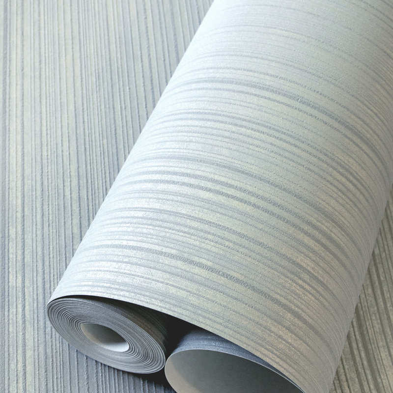 Universe Collection Jupiter Metallic Stripe Design Wallpaper Roll, Blue