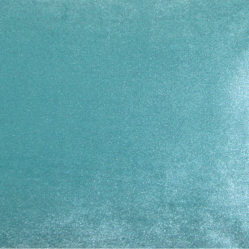 Velvet Throw Pillow, 19" x 19", Aqua