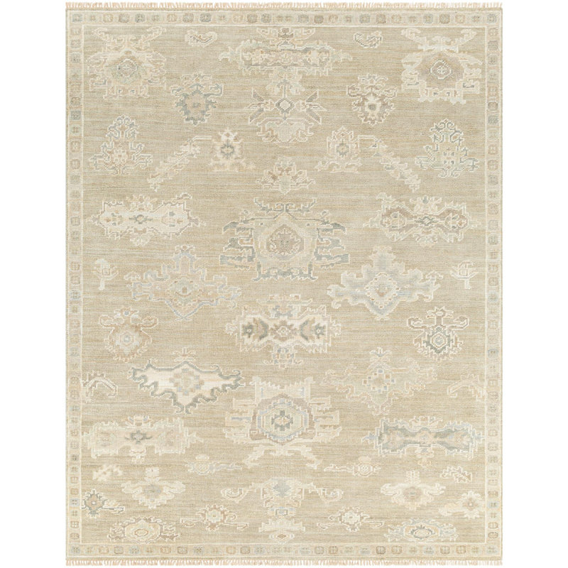 Antalya Handmade Wool Abstract Area Rug, Rectangle 10' x 14'