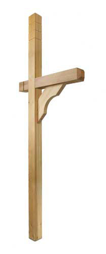 Tilomar 80'' H Decorative Post, Cedar Stain/Sealer