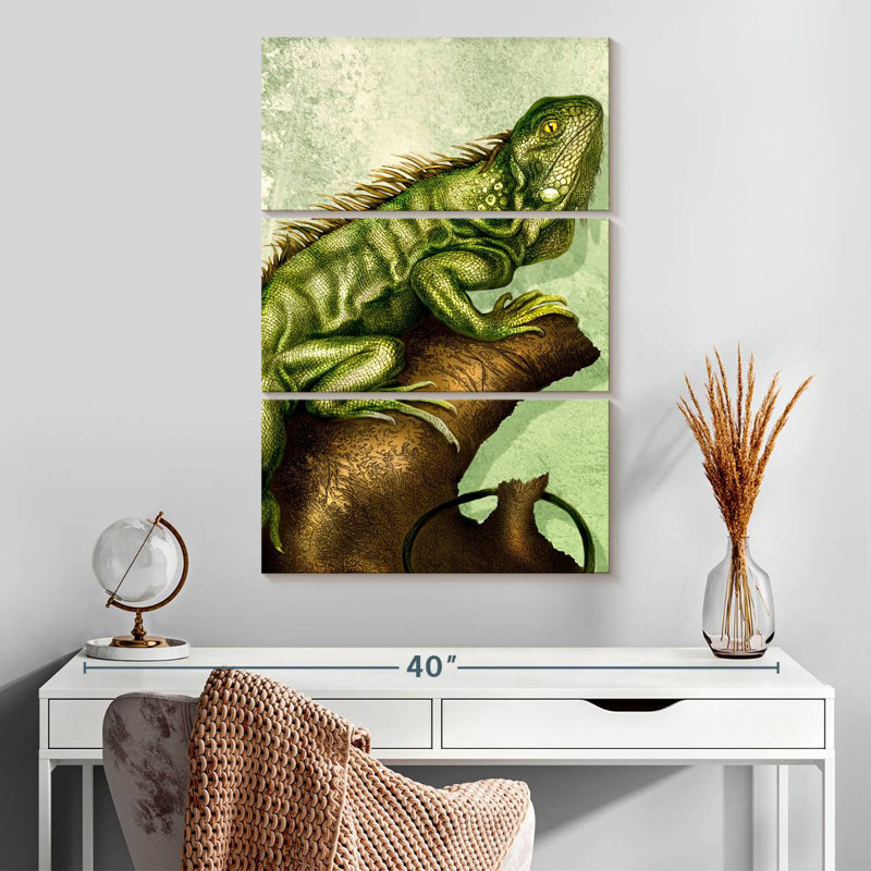 Brampt Iguana, 32" H x 20" W
