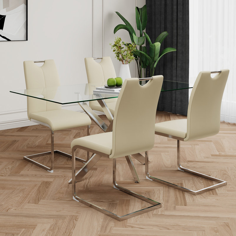 Table en verre de style moderne