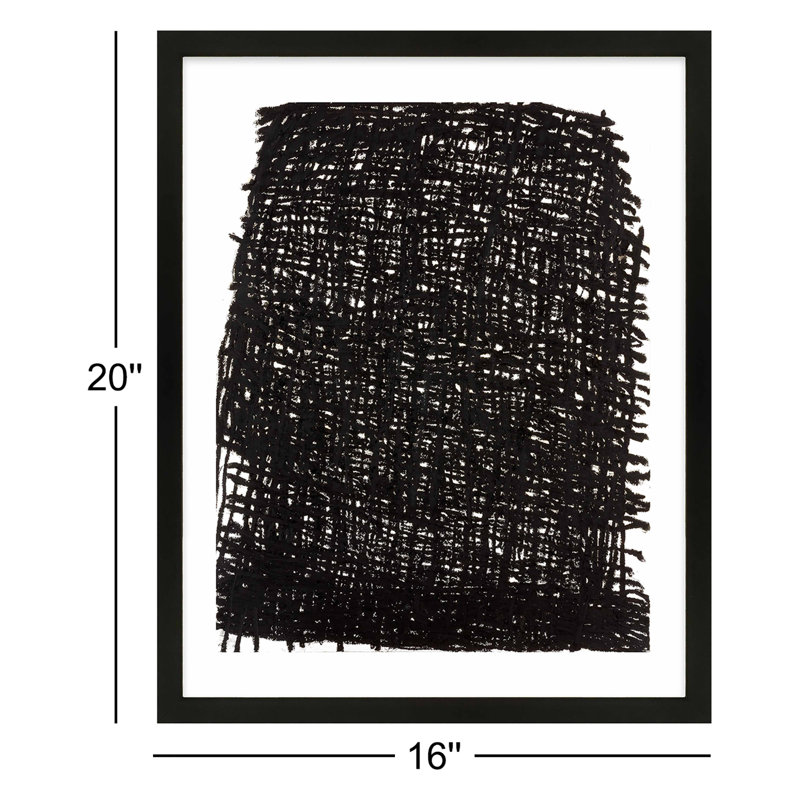 Dense Forest Print by Stephanie Dennis, 20" H x 16" W  x 1.25" D, Black