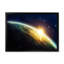 «Space Sunrise Illustration», impression sur toile encadrée