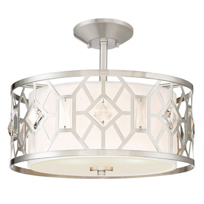Cauthen Cotton Semi Flush Mount