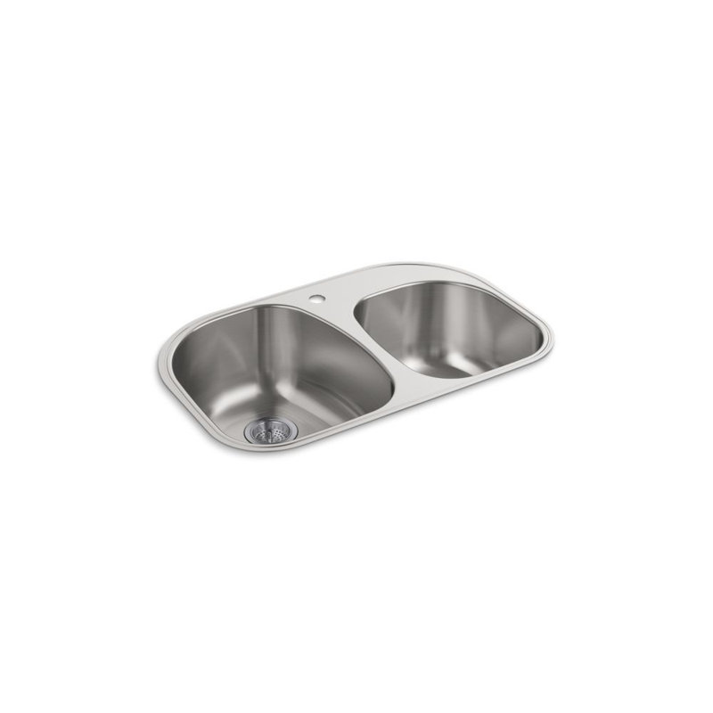 Évier de cuisine à double cuve L 31,5 po x l 20,5 po Cinch