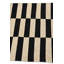 Tapis noir et blanc Ponce
