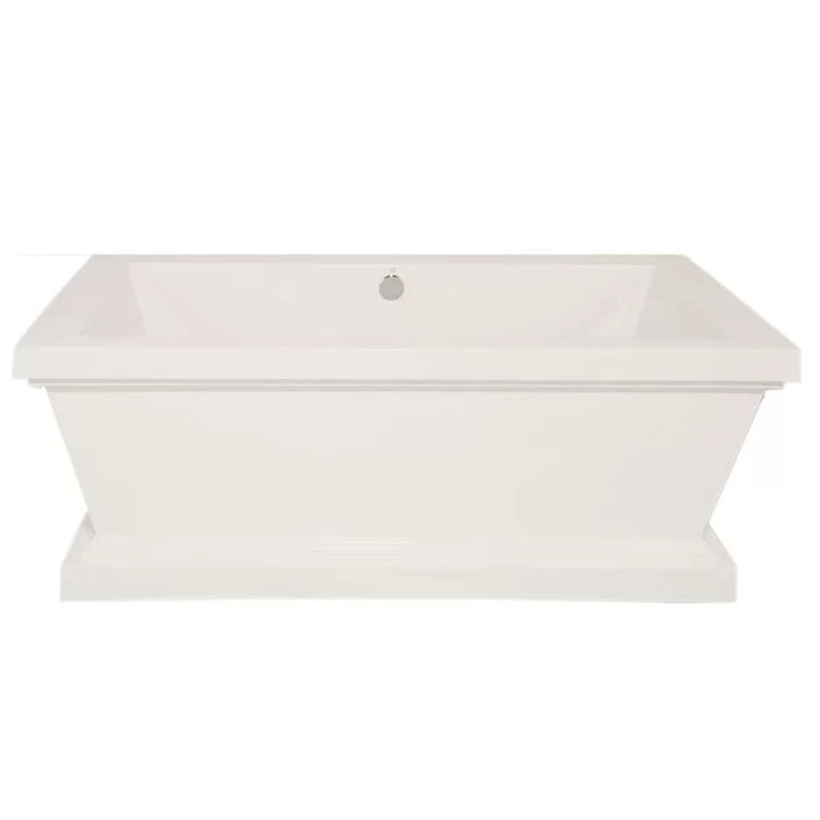 DaVinci 70'' x 36'' Freestanding Soaking Acrylic Bathtub
