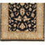 Hand Knotted Oriental Area Rug in Black/Beige-662654249