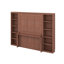 Lit escamotable double avec bureau et bibliothèque-898184052