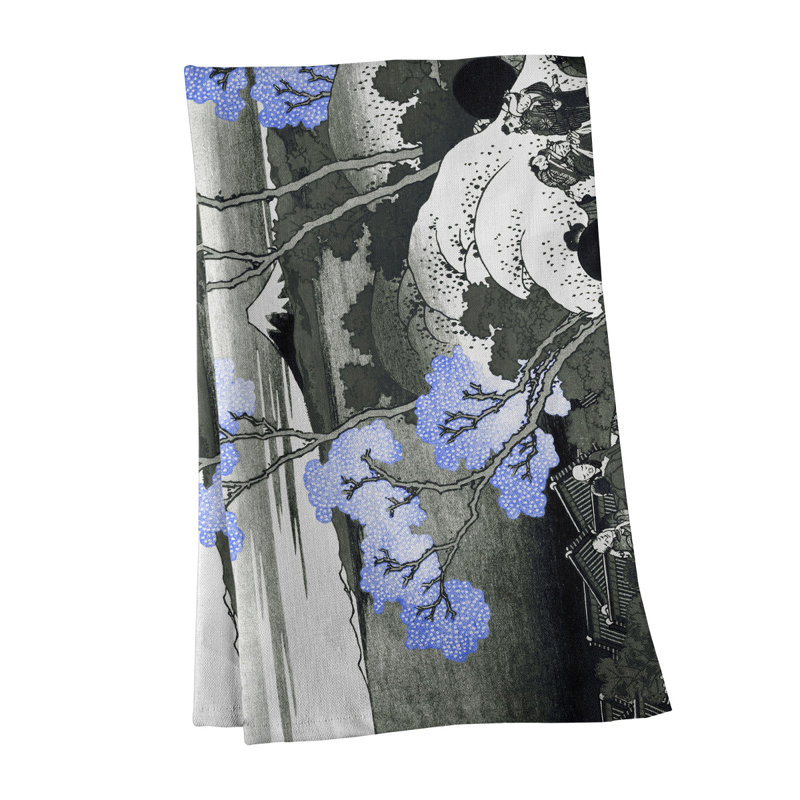 Tea Towel Kitchen Towel, Cotton Twill, Light Purple/Brown