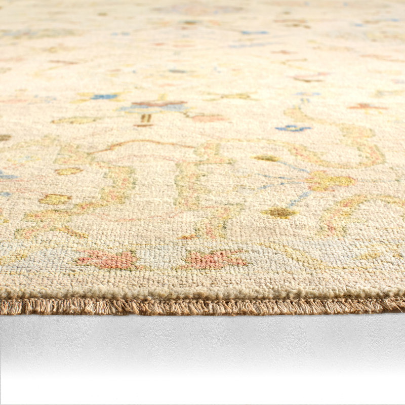 Jaipur Living Aveline ORN09 Handknot Floral White/Multicolor Runner (3'X10')