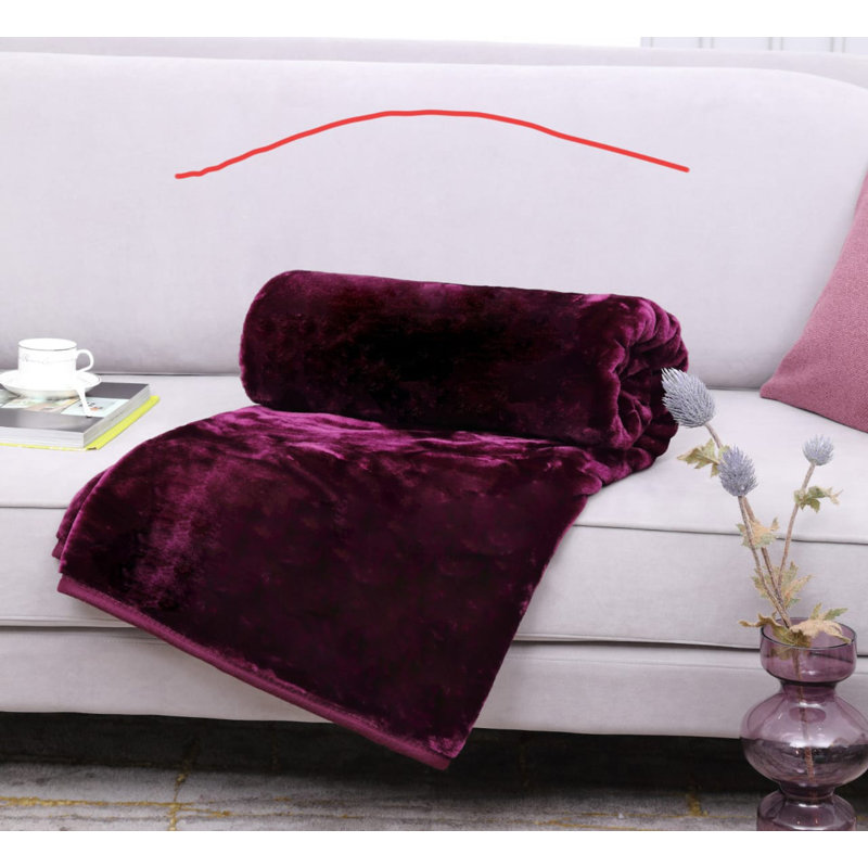 Cody Throw, W150cm x L200cm, Abergine