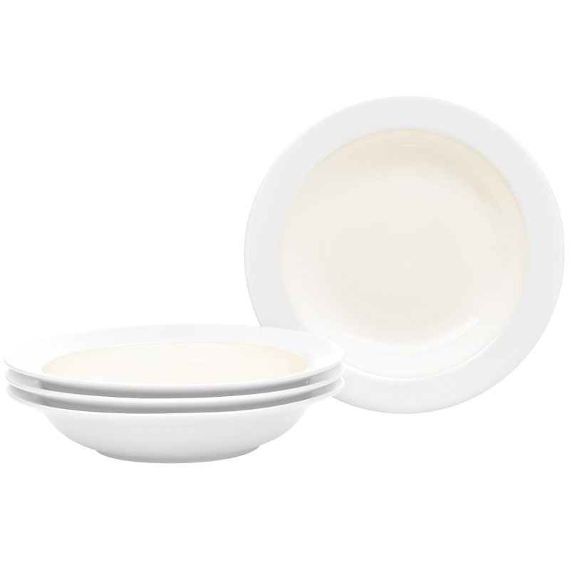 Noritake Colorwave 8.5", 20 oz. Rim Soup Bowls, White