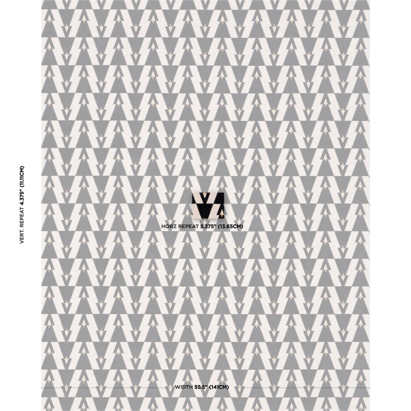 Schumacher X A Rum Fellow Kalido Fabric, Onyx