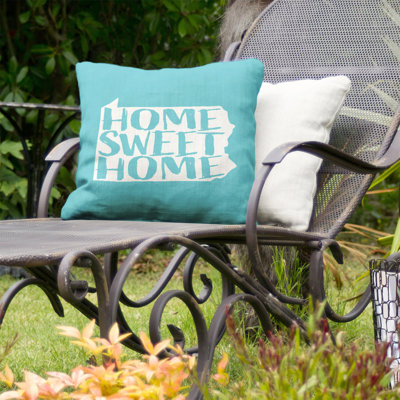 Home Sweet Indoor/Outdoor Throw Pillow
