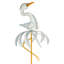 Piquet d'oiseau - Aigrette