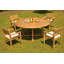 Loraine Outdoor 7 - Piece Teak Dining Set-1304213260-1230286112