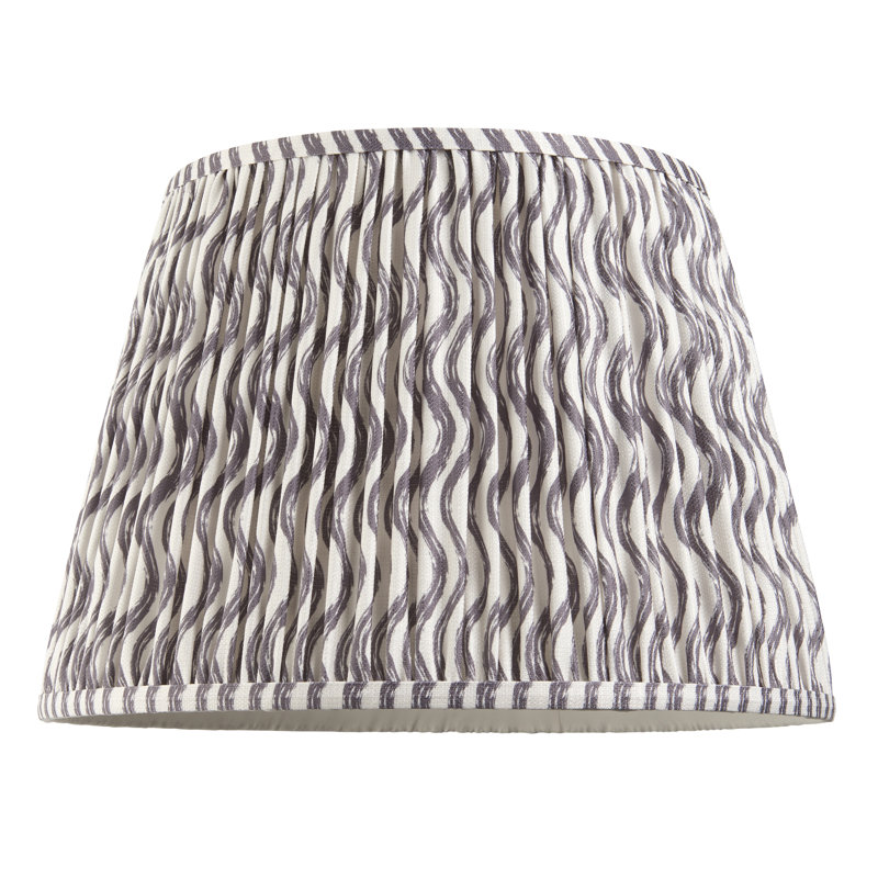 Ripple Lamp Shade, Brown, 27.5cm H x 28cm W x 40cm D