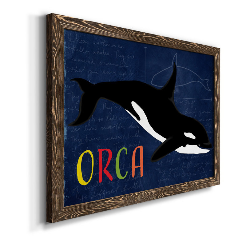 Orque - reproduction d'art sur toile, H 20 po x l 17 po x P 1,5 po, Noyer