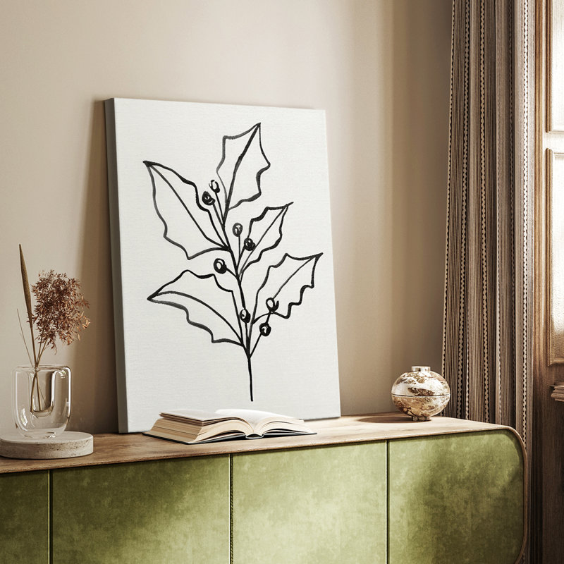 Evergreen Ink I - Gallery Cavas sur mesure, H 36 po x l 24 po