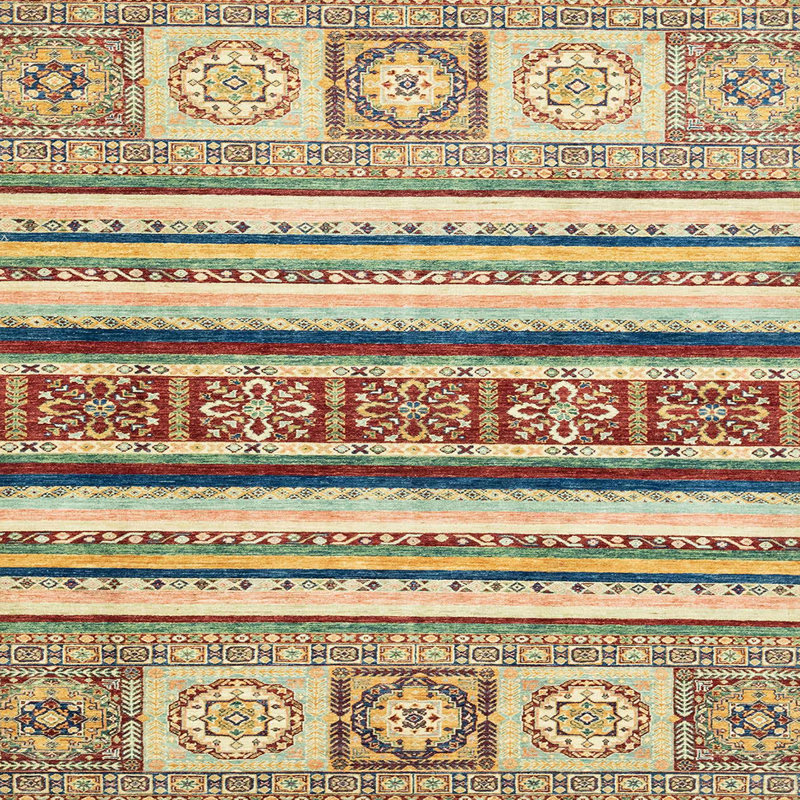Tapis abstrait moderne 2639, Carré 6 pi