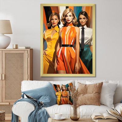 Pop Art Fashion Portrait I - reproduction d'art moderne sur toile