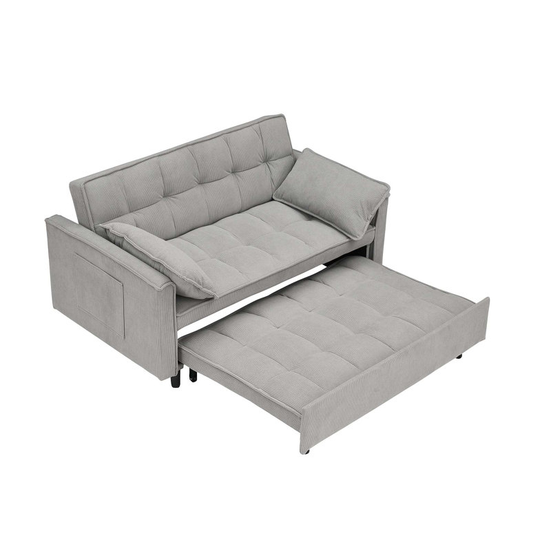 Comfortable Double Sofa Bed with Pull-out Function for Living Room
