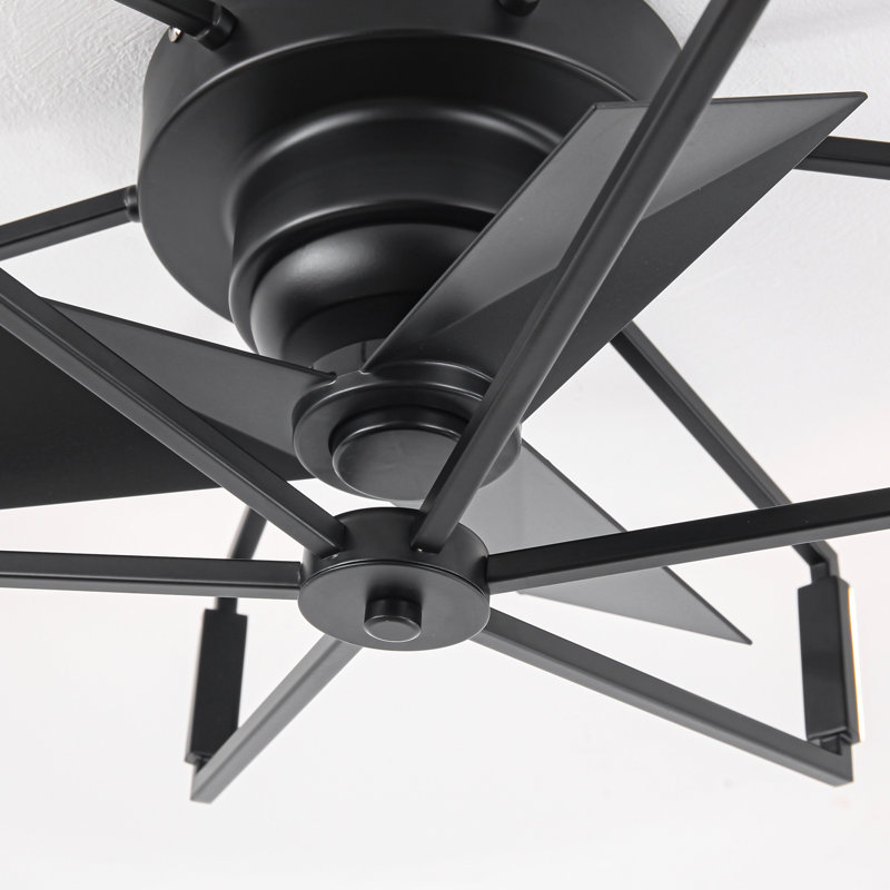 Ventilateur de plafond à cage à intensité variable 21 "avec 3 lumières à DEL CCT et télécommande